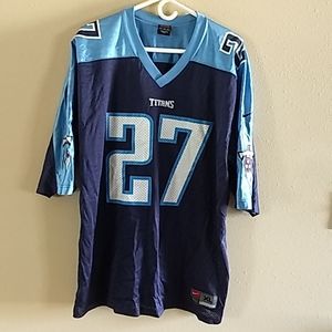 Nike navy blue Eddie George Titans extra Lg Jersey